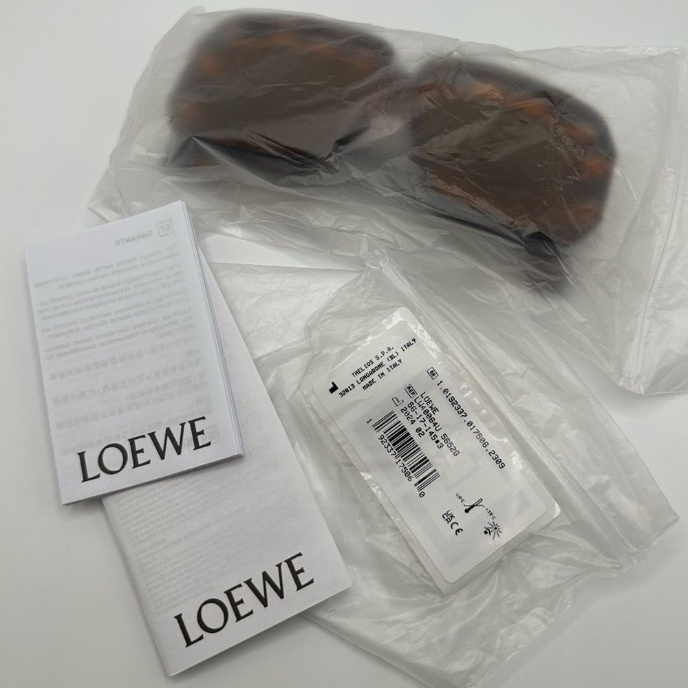 NEW LOEWE LW40064U 5652G Shiny Dark Havana Brown Women - Picture 11 of 13